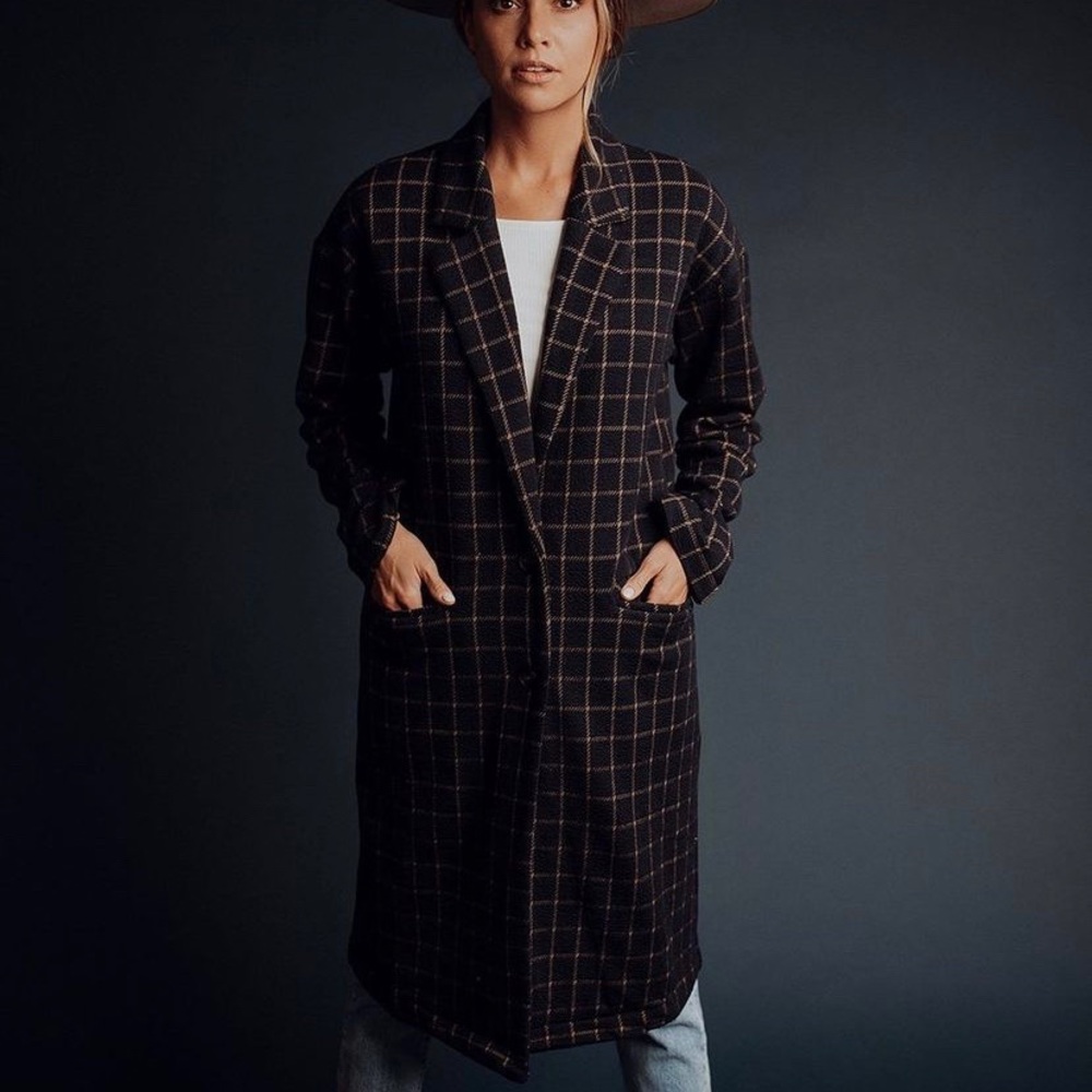 Clad & Cloth Midnight Escape Blazer Coat